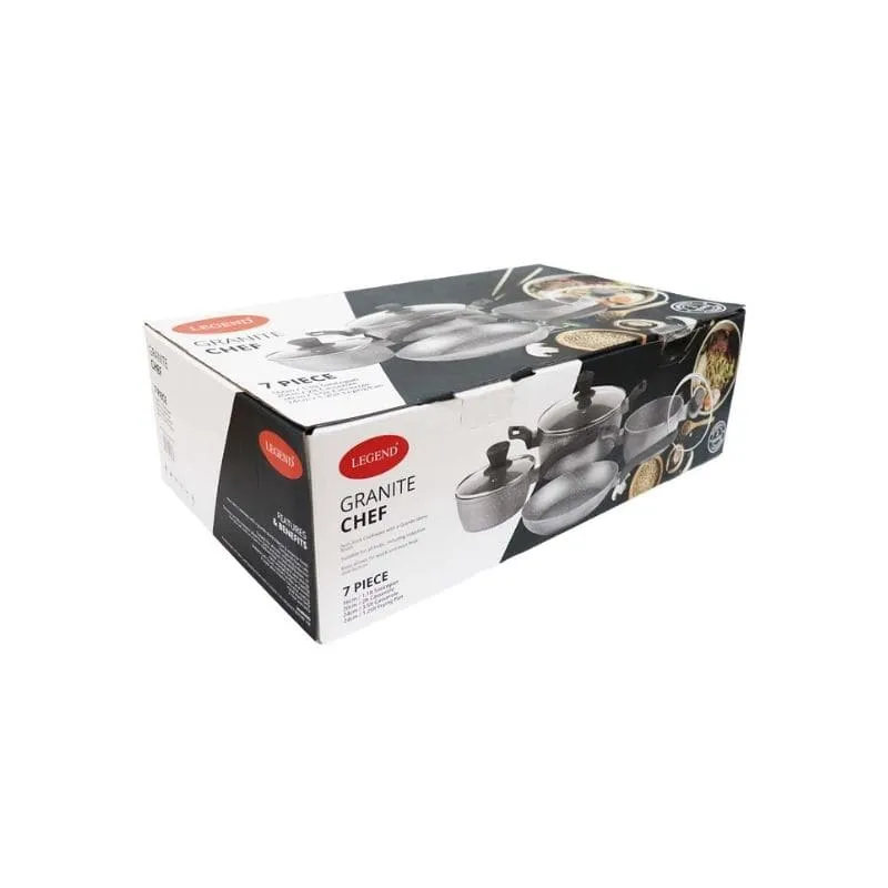Legend Granite Chef 7PCE Cookware Set | Tafelberg Furnishers