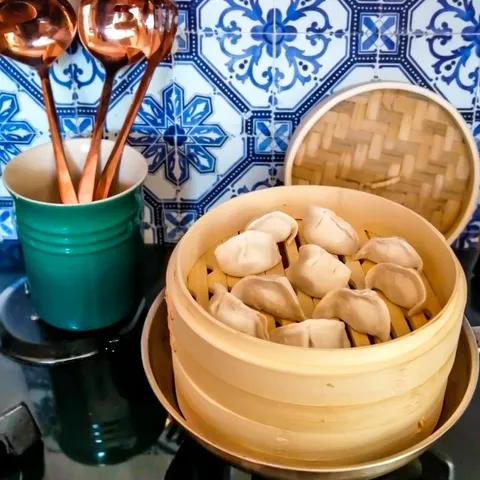 Home 4U Bamboo Steamer 2 tier