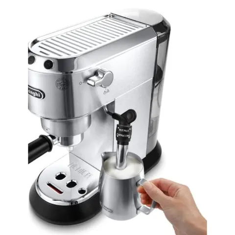 Delonghi Dedica Metallic Coffee Machine Milk frother