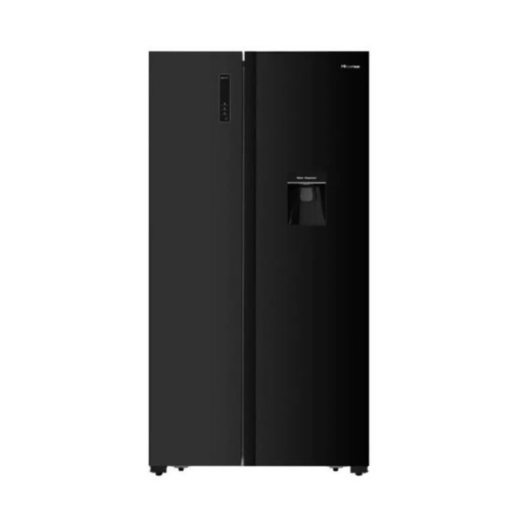 Hisense 512L Black Side by Side Fridge H670SMIBWD Tafelberg Furnishers