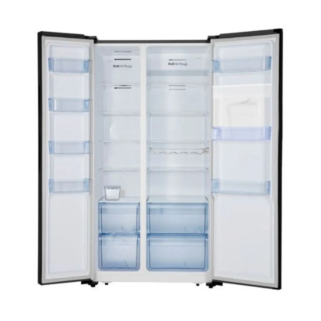 Hisense 512L Black Side by Side Fridge H670SMIBWD Tafelberg Furnishers