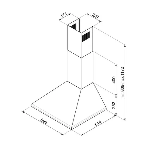 smeg-90cm-wall-mount-extractor-hood-ksed95