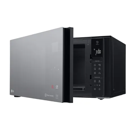 LG 42L Black Microwave Oven Slightly open