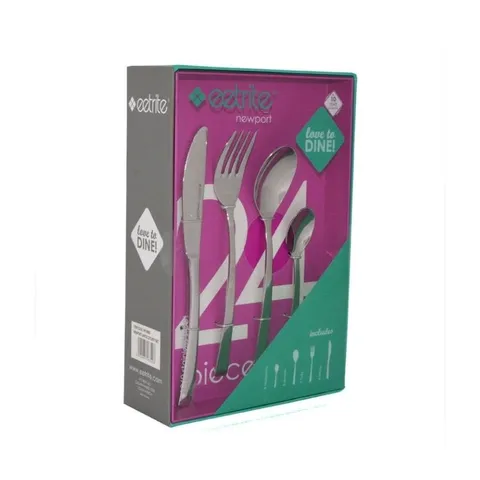 Eetrite Newport 24 Piece Cutlery Set NP_24BB Packaging