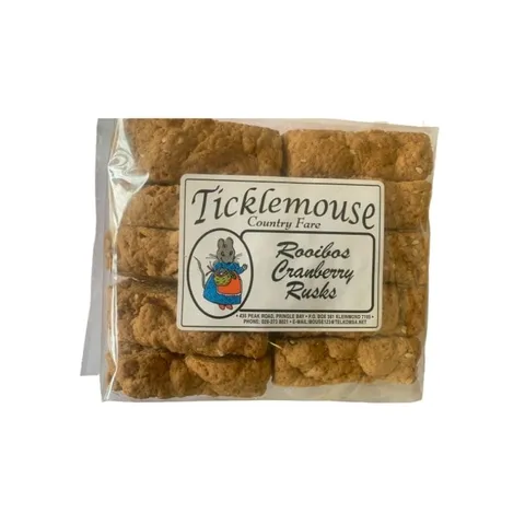 Ticklemouse Rooibos Cranberry Rusks