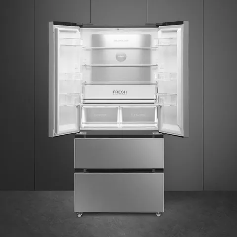 Smeg 467L French Door Fridge RFD50XZA Open