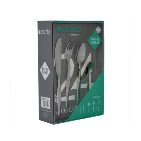 Eetrite Slimline 24 Piece Cutlery Set SL_24BB Packaging