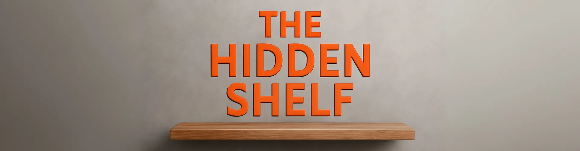Hidden shelf banner
