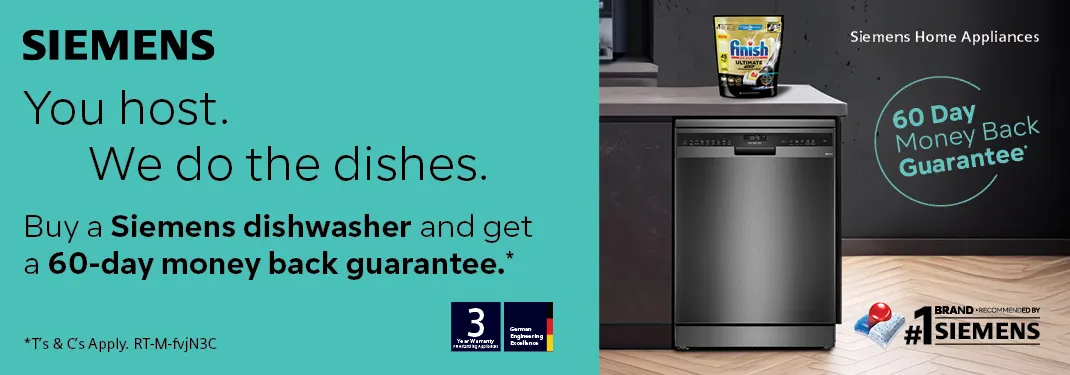 Siemens Dishwasher Finish Campaign HP