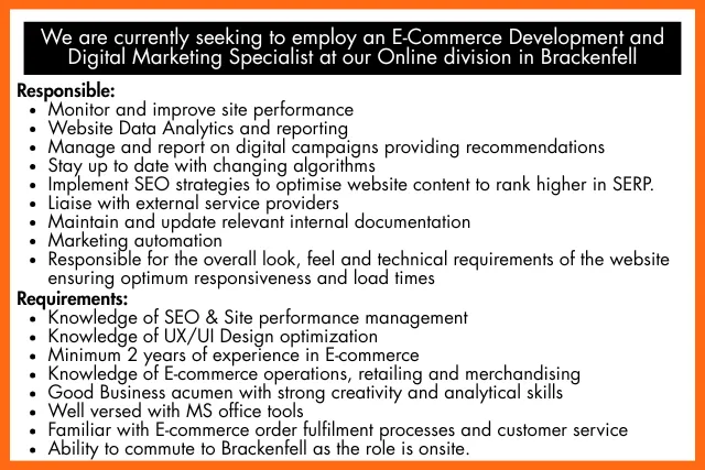 Warehouse Manager - Brackenfell DC