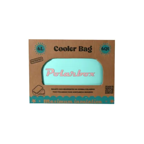 6L Cyan Polar Box With Two Lunchboxes