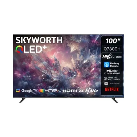 Skyworth 100 Inch 4K QLED Google TV 100Q7800H Front
