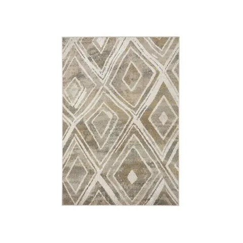 Funkilines Crescent 160 x 230 Beige/Light Blue Carpet 11953 Carpet