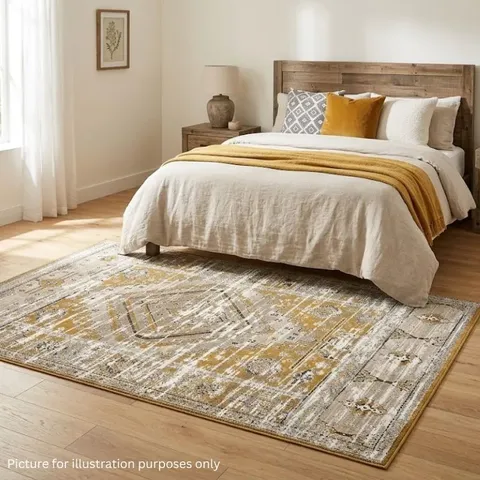Funkilines Torino 160 x 230 Dark Yellow/Ivory Carpet 11955 Display