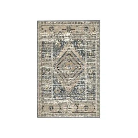 Funkilines Heritage 160 x 230 Blue/Grey Carpet 11956 Carpet