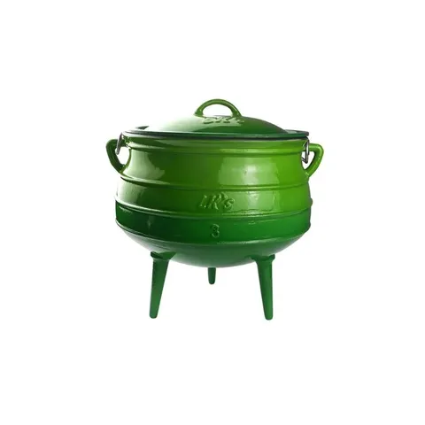 LK's 7.8L Three Leg Green Enamel Pot