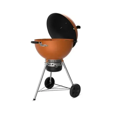 Weber 57cm Master-Touch C-5755 Burnt Orange Charcoal Grill 1501620 Open Lid