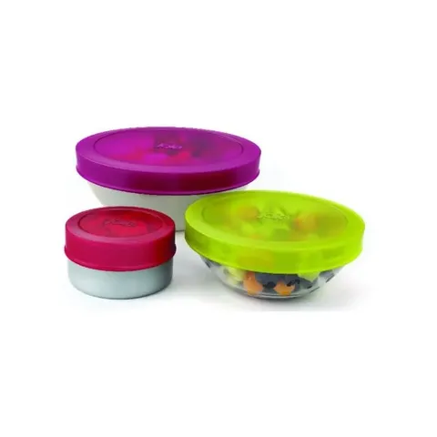 Funkilines Joie 3 Piece Silicone Stretch Lids 15308 Example