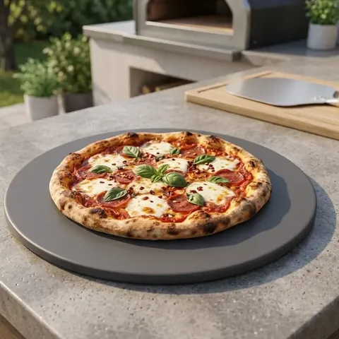 Weber 36cm Round Glazed Pizza Stone 18412 Pizza Board
