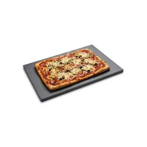 Weber Rectangular Glazed Pizza Stone 18414 Display