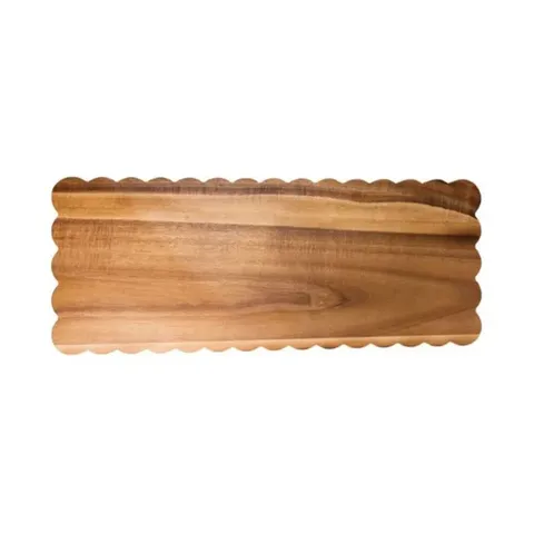 Home Classix Scalloped Edge Rectangle Wooden Board 19261 Front