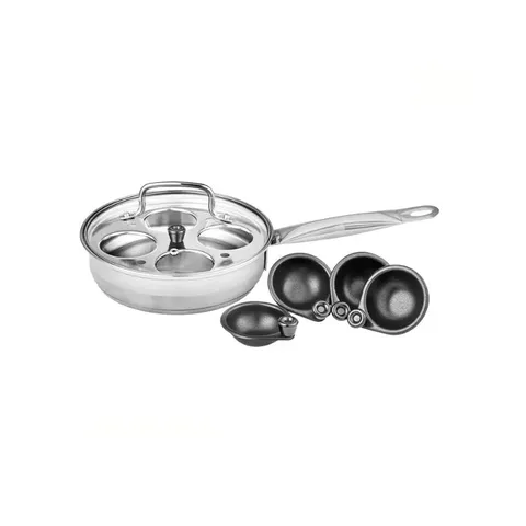 Legend 20cm Prof Chef 4 Cup Egg Poacher 201007 Inserts