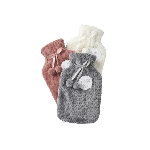 Home Classix Sherpa Covered Hot Water Bottle 20825 Colours