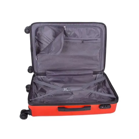 Cellini Voyager Mahe Large Orange Trolley Case open