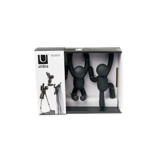 Umbra Buddy Hooks Black Set of 3 package