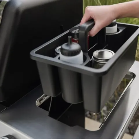Weber Works Caddy With Lid Tray Lifestyle