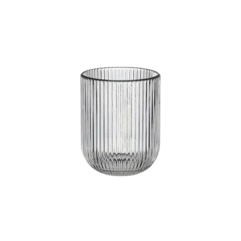 Funkilines 300ml 6 Pack Ribbed Tumbler Glass Set 34196 Glass