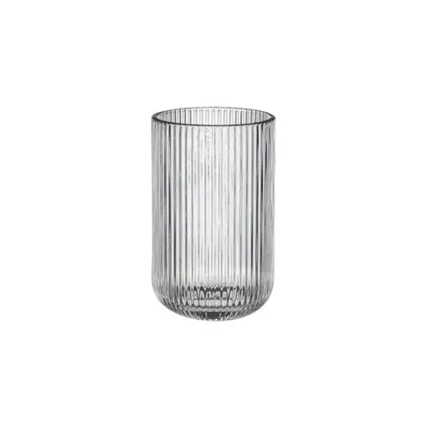 Funkilines 380ml 6 Pack Ribbed Tumbler Glass Set 34197 
