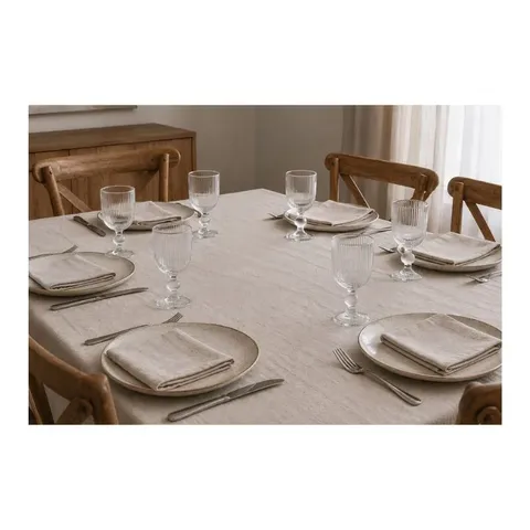 Funkilines 380ml 6 Pack Ribbed Wine Glass Set 34207 Glass Set