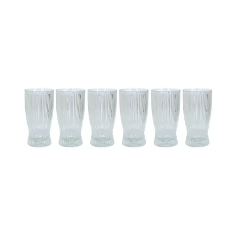 Funkilines 6 PCE Hi Ball Ribb Glass Set