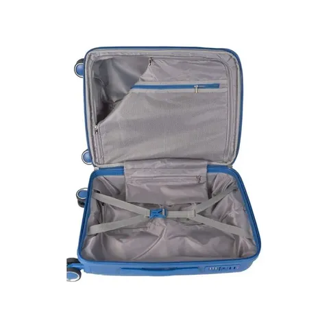 Cellini Rapido Blue 4-Wheel Carry On Trolley Case 362556 Interior