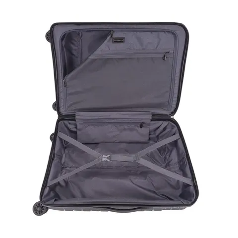 Cellini Cabana Black Medium Trolley Case open