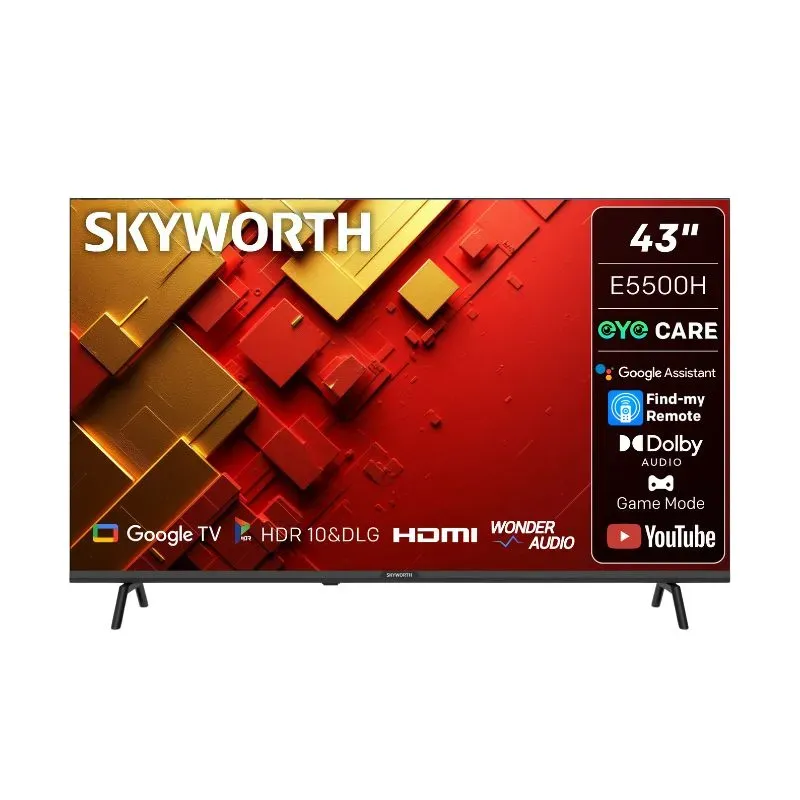 新品 SKYWORTH 43型4K スマートテレビ　Google TV Skyworth 43 Inch FHD Google Smart TV 43E5500H | Tafelberg Furnishers