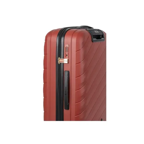 Cellini Pulse Burnt Henna Medium Trolley Case Lock