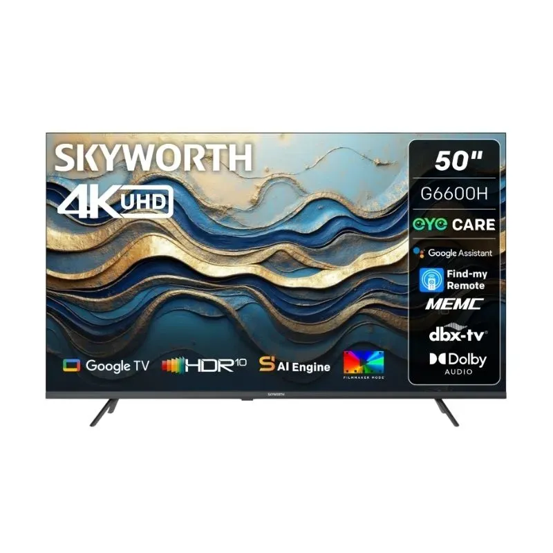 Skyworth 50 Inch UHD 4K Google TV 50G6600H | Tafelberg Furnishers