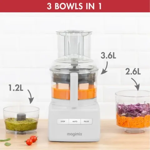 Magimix 5200XL White Food Processor Bowls