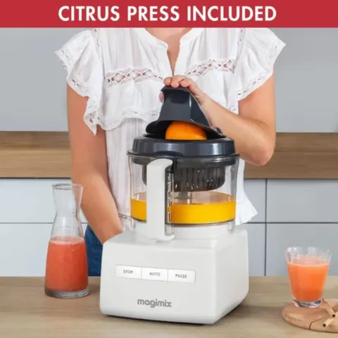 Magimix 5200XL White Food Processor Press