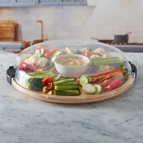 KitchenCraft Farberware Lazy Susan Serve Platter 5320875EU Display