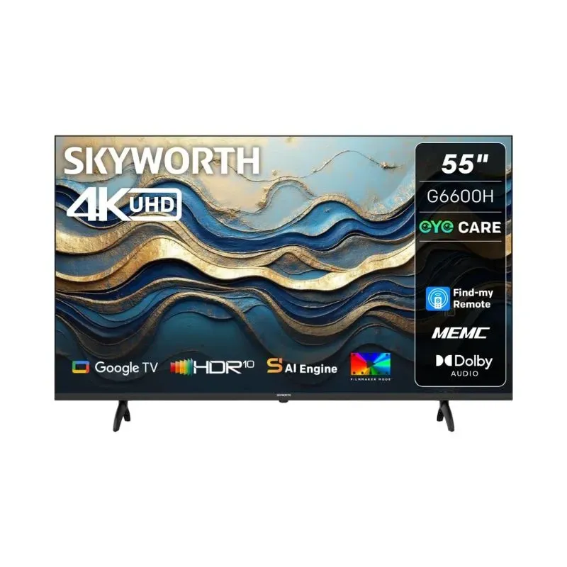 Skyworth 55 Inch UHD 4K Google TV 55G6600H | Tafelberg Furnishers