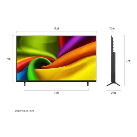 LG 55 Inch Nano 4K UHD Smart TV 55NU850B6LA Dimensions