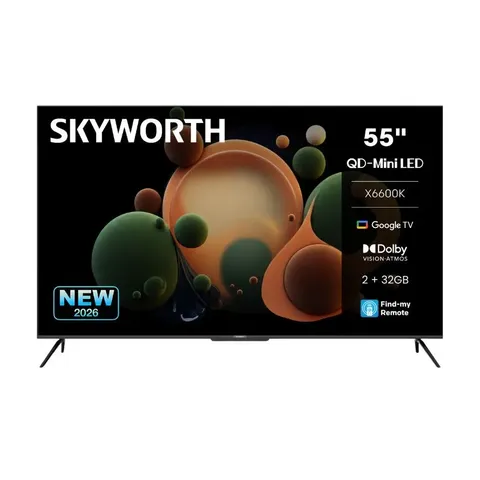 Skyworth 55 Inch 4K QD-Mini LED Google TV 55X6600K Front