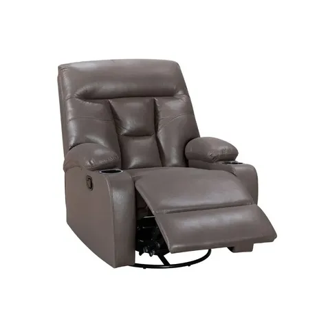 Hii Lennox Rocker Dark Brown Swivel Recliner 6019-6/DBRN