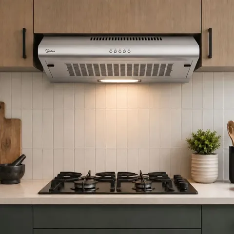 Midea 60cm Stainless Steel Extractor Cookerhood 60F49-EM21-SS Display
