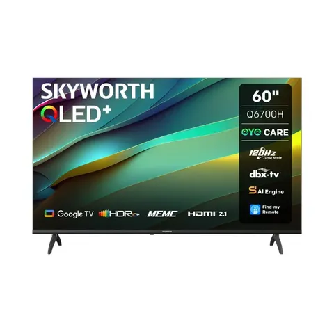 Skyworth 60 Inch 4K QLED Google Smart TV 60Q6700H
