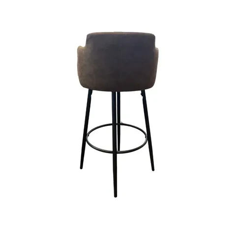 Archie 65cm Brown Swivel Bar Chair Back