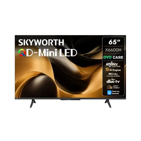 Skyworth 65 Inch 4K QD-Mini LED Google TV 65X6600K TV